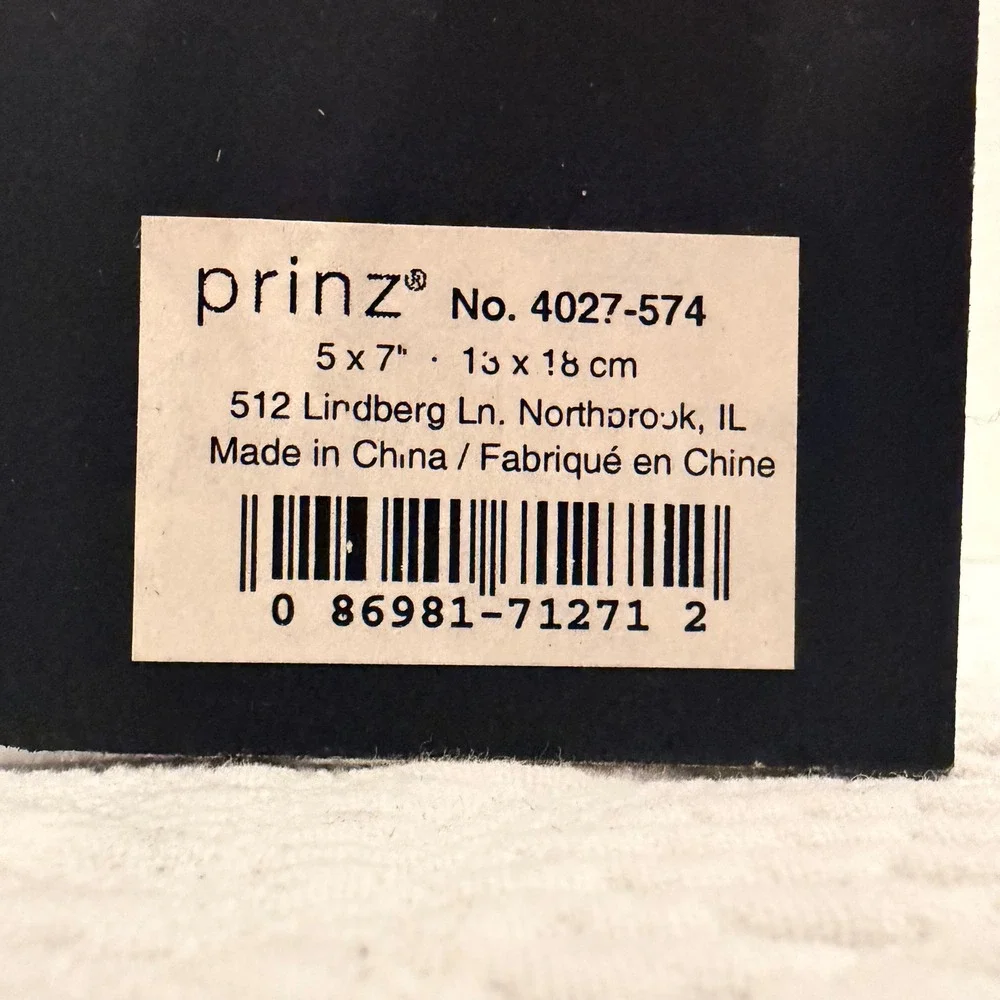 Mahogany Wood 5x7 Picture Frame Slatted Shutter Design Prinz Casual Living Brown